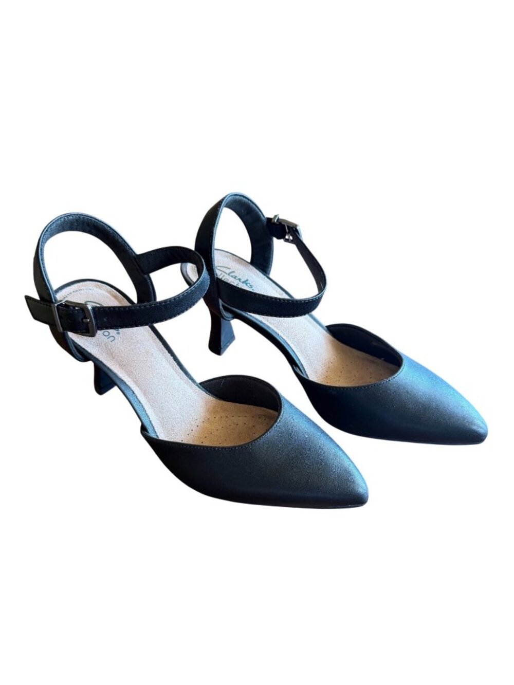 Clarks Kataleyna Cora Kitten Heel Pumps Black Size 7.5 - Picture 15 of 16